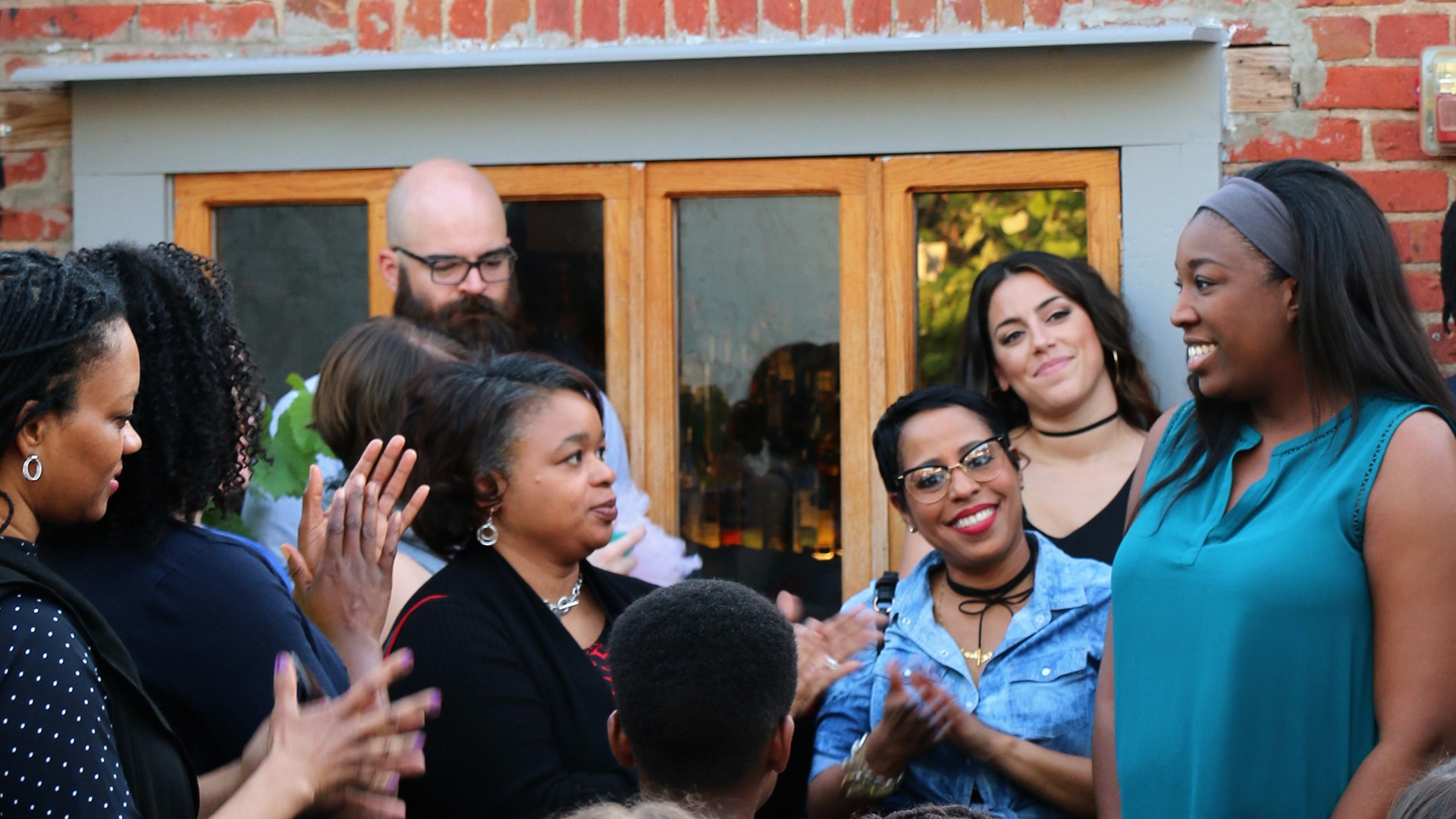 Photograph of women of color entrepreneurs at an event